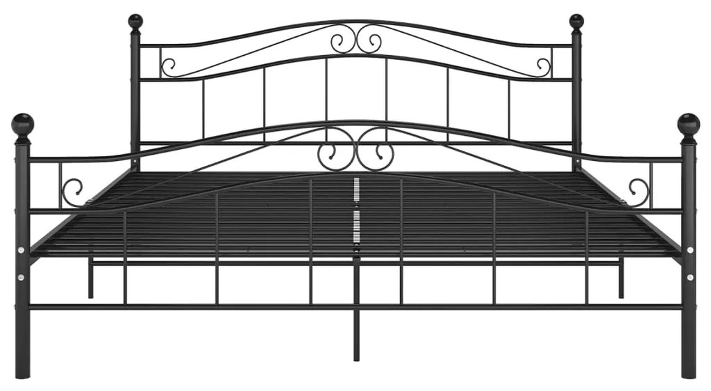 vidaXL Πλαίσιο Κρεβατιού Μαύρο 180 x 200 εκ. Μεταλλικό