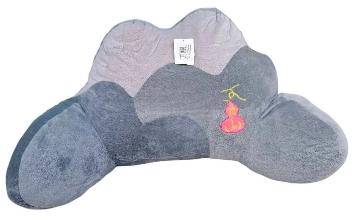 Μαξιλάρι πλάτης λούτρινο - 60cm - 71896 - Grey