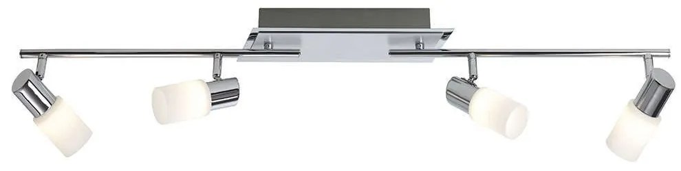Φωτιστικό Οροφής - Σποτ Clapton 821410405 Chrome Trio Lighting Aluminium, Glass