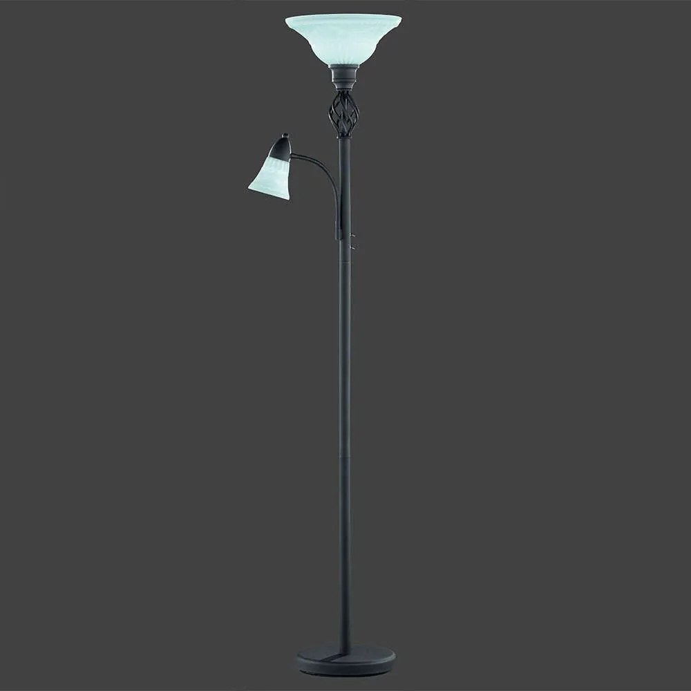 Φωτιστικό Δαπέδου Rustica 180x32cm Rusty-White 4602021-24 Trio Lighting Metal, Glass