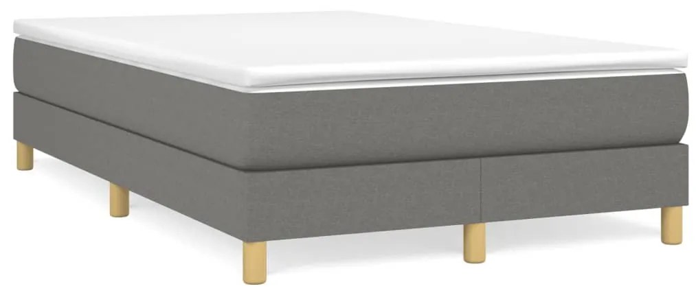 ΚΡΕΒΑΤΙ BOXSPRING ΜΕ ΣΤΡΩΜΑ ΣΚΟΥΡΟ ΓΚΡΙ 120X200 ΕΚ. ΥΦΑΣΜΑΤΙΝΟ 3144160