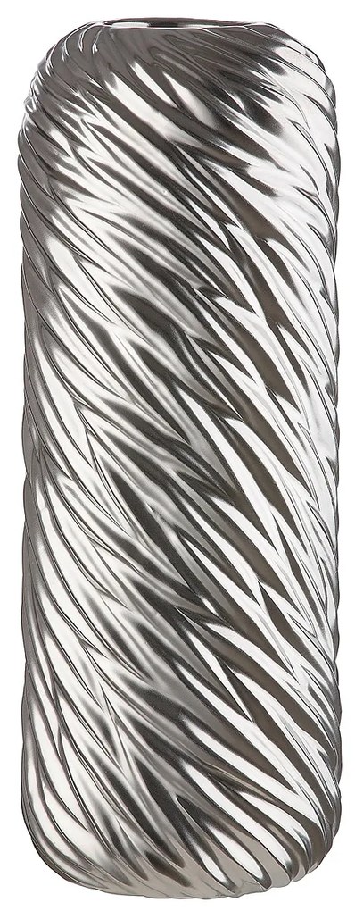 Βάζο ArteLibre Ασημί Κεραμικό 15x15x40cm-05160138