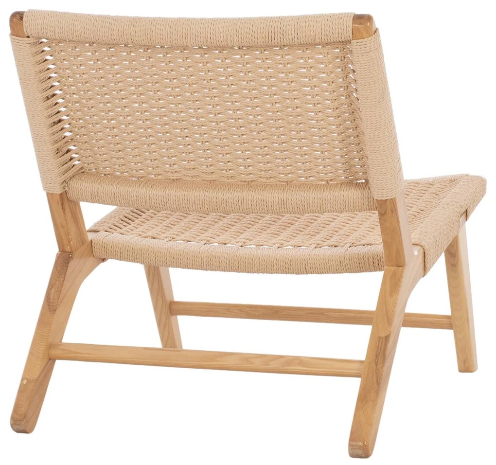 Πολυθρόνα ANIKA C8917.01 Ξύλινη με Πλέξη Σχοινί 67,5x75x73,5Yεκ. 67.5x75x73.5 εκ.