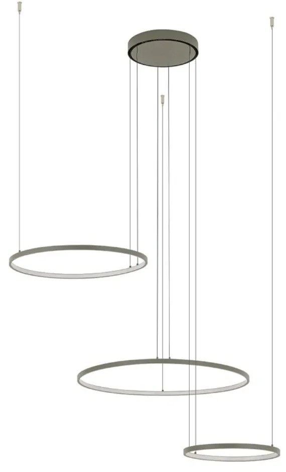 Φωτιστικό Οροφής Circolo 11398 125x140cm 45W 3000K LED Silk Olive Nowodvorski