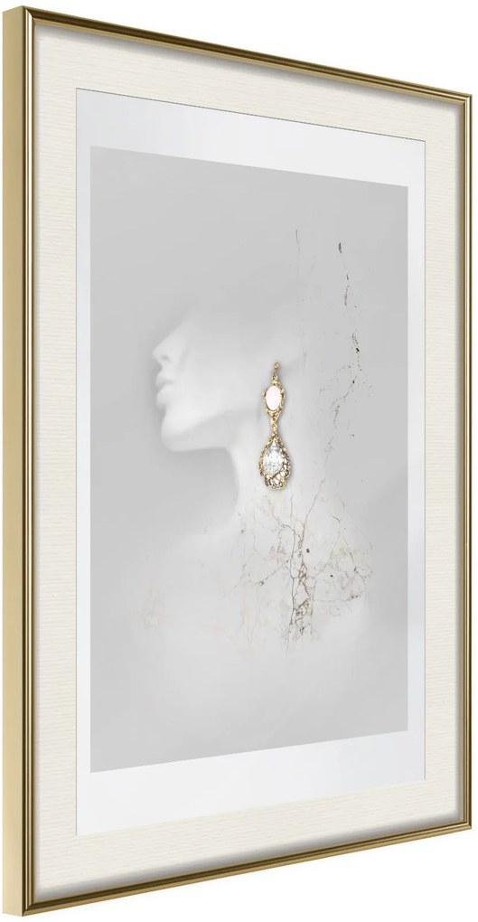 Αφίσα - Jewelry is the Best Gift - 30x45 - Χρυσό - Με πασπαρτού