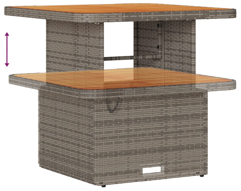 vidaXL Σετ Καναπέ Κήπου με μαξιλάρι 12 pcs Γκρι 80 x 80 x 71 cm