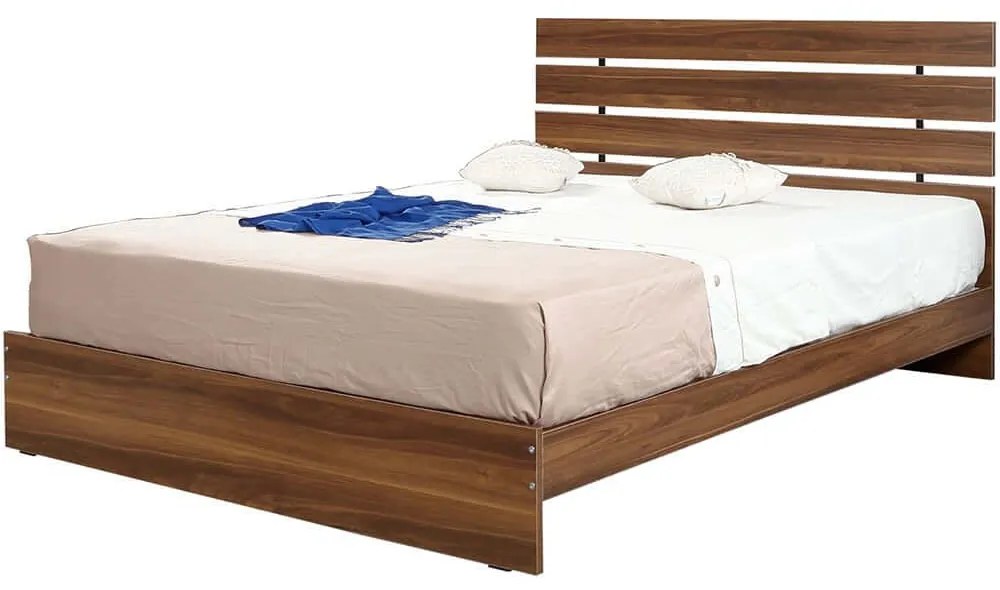Κρεβάτι Fuga (Για Στρώμα 180x200cm) 801CMY5411 185x205x100cm Walnut Queen Size