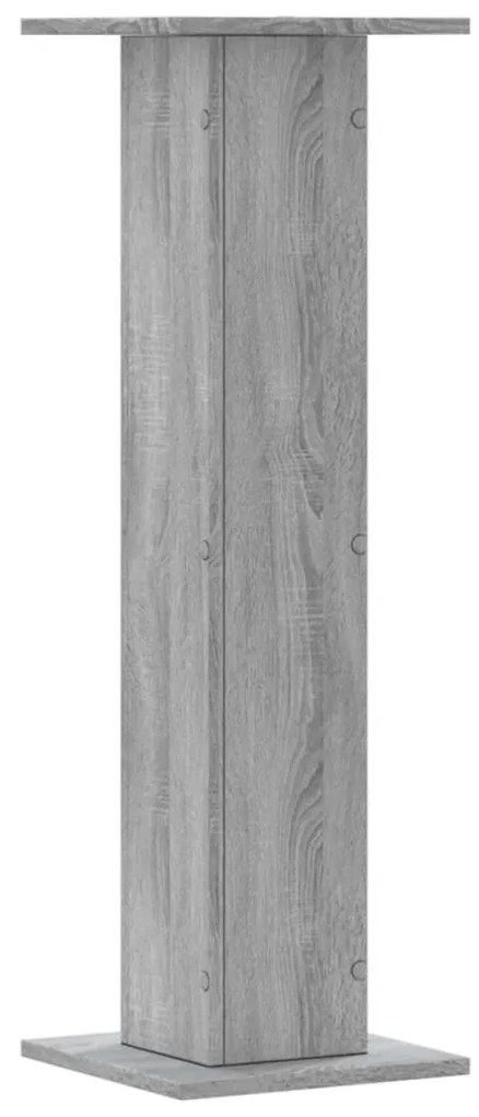 vidaXL Βάσεις Φυτών 2 τεμ. Γκρι Sonoma 30x30x95 εκ. Επεξ. Ξύλο