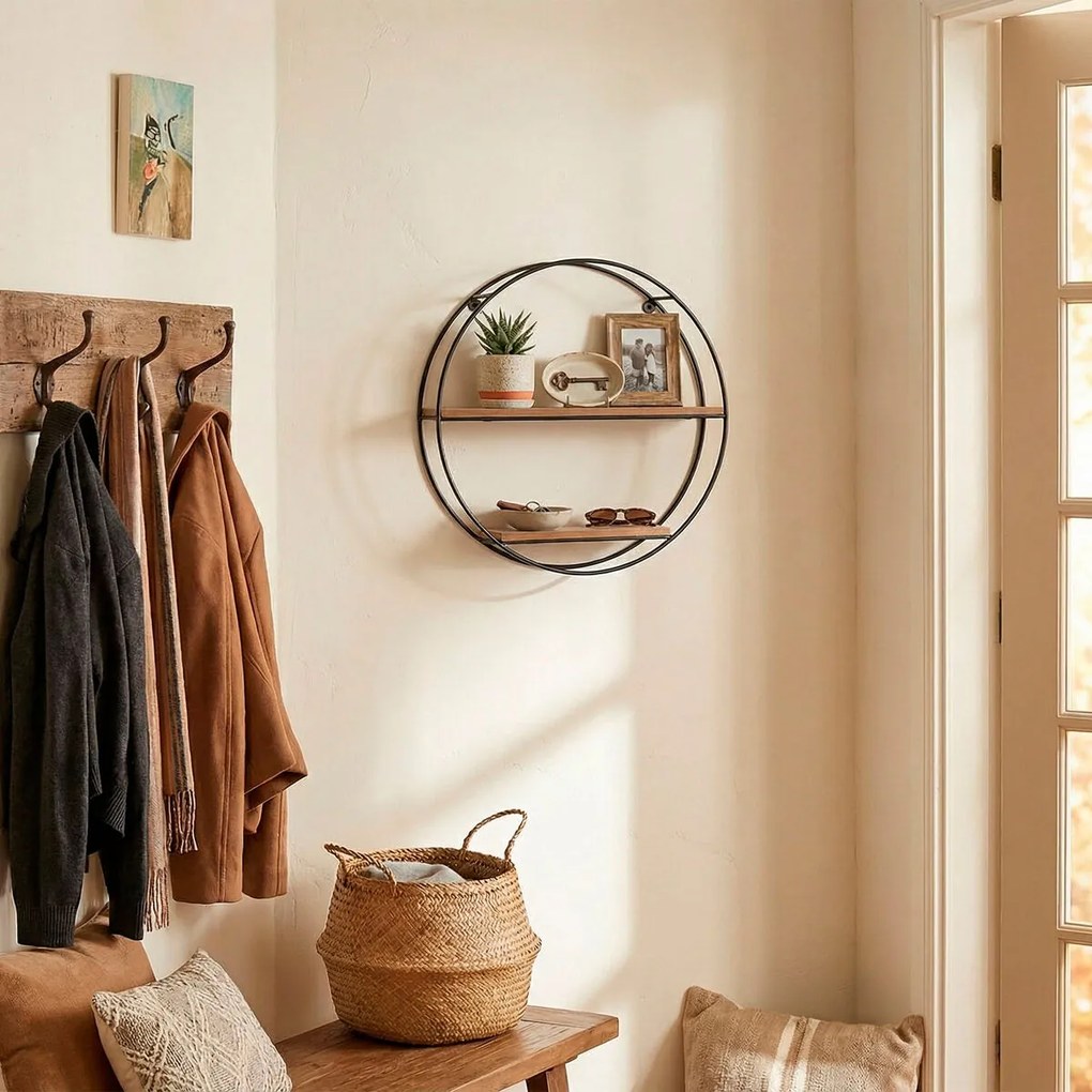 Ράφι παλτών Max Home Σίδερο Ξύλο MDF (x6)