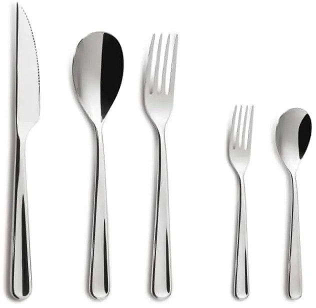 Σετ Ανοξείδωτα Μαχαιροπίρουνα London 18/10 - 4mm - Comas - 60τμχ με Μαχαίρι Κρέατος