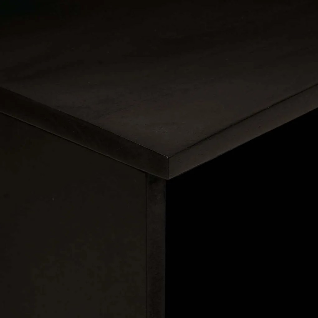 vidaXL Ντουλάπι TV Μαύρο και Χρυσό 70 x 33 x 46 εκ Μασίφ ξύλο μάνγκο