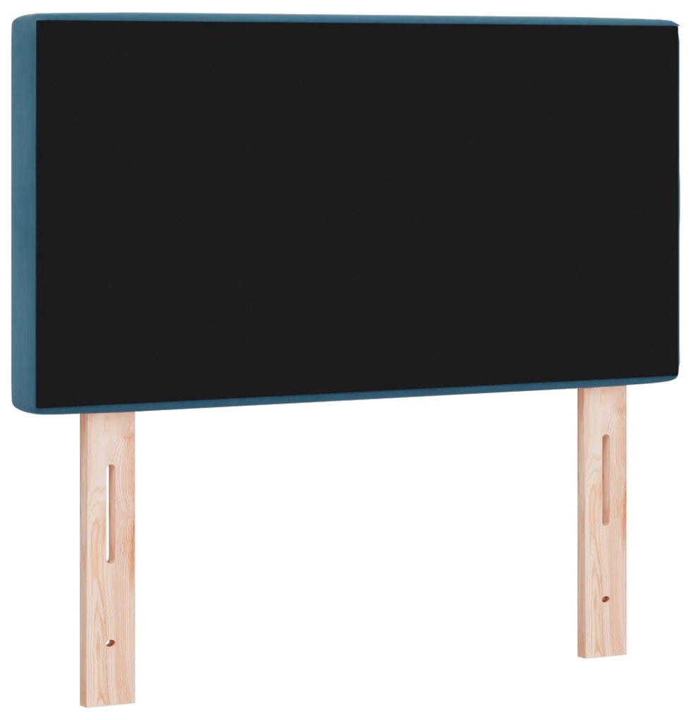 vidaXL κεφαλάρι  με κρύσταλλο, tufted, σκούρο μπλε, 80 εκ βελούδο