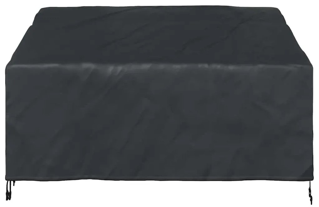 vidaXL Κάλυμμα Παγκάκι Κήπου Μαύρο 160 x 100 x 61 / 89 εκ Ύφασμα 210D