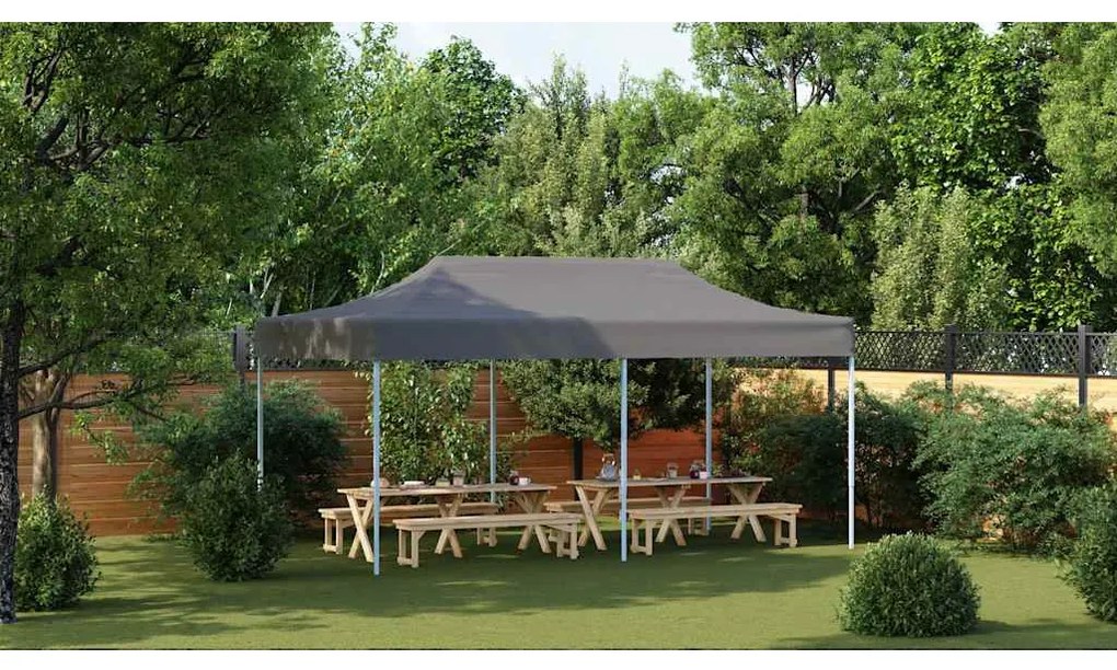 vidaXL Τέντα Εκδηλώσεων Πτυσσόμενη Pop-Up Ανθρακί 3 x 6 μ.