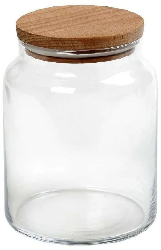 Βάζο Με Καπάκι KOP103K6 850ml 10x10x14,5cm Natural Espiel Glass