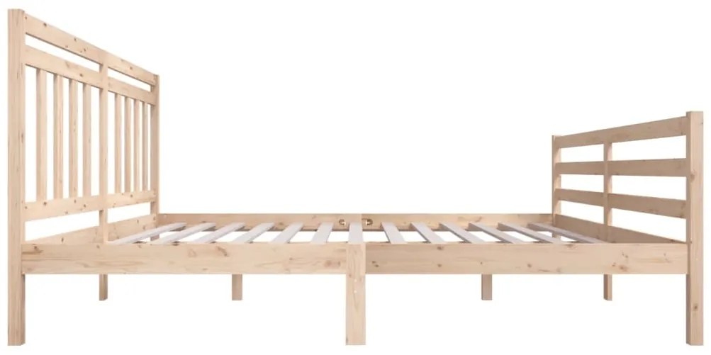 vidaXL Πλαίσιο Κρεβατιού 180 x 200 εκ. Μασίφ Ξύλο Super King Size