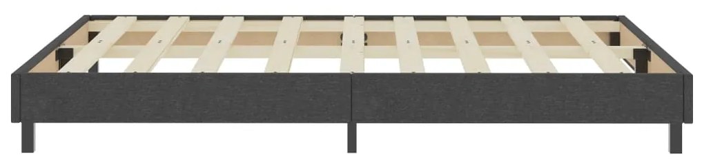 vidaXL Πλαίσιο Κρεβατιού Boxspring Γκρι 180 x 200 εκ. Υφασμάτινο