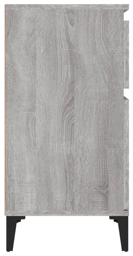vidaXL Κομοδίνα 2 τεμ. Γκρι Sonoma 40x35x70 εκ.