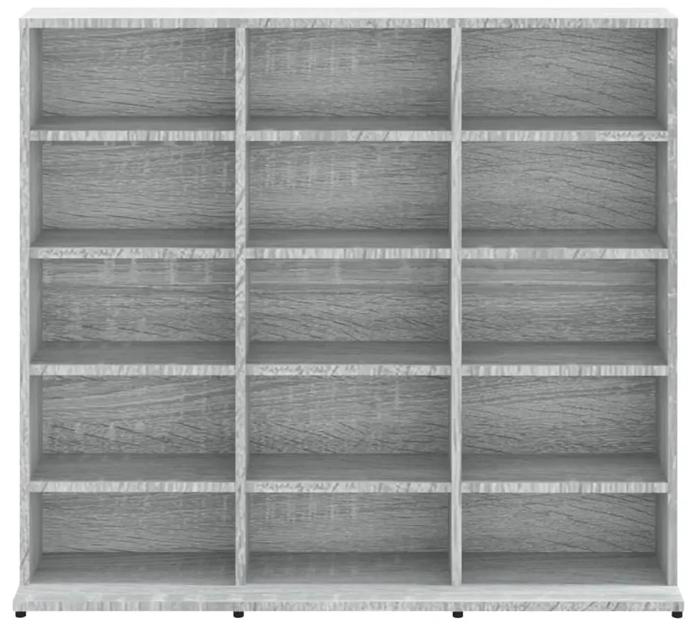 Έπιπλο για CD Γκρι Sonoma 102x23x89,5 εκ. Επεξεργασμένο Ξύλο - Γκρι