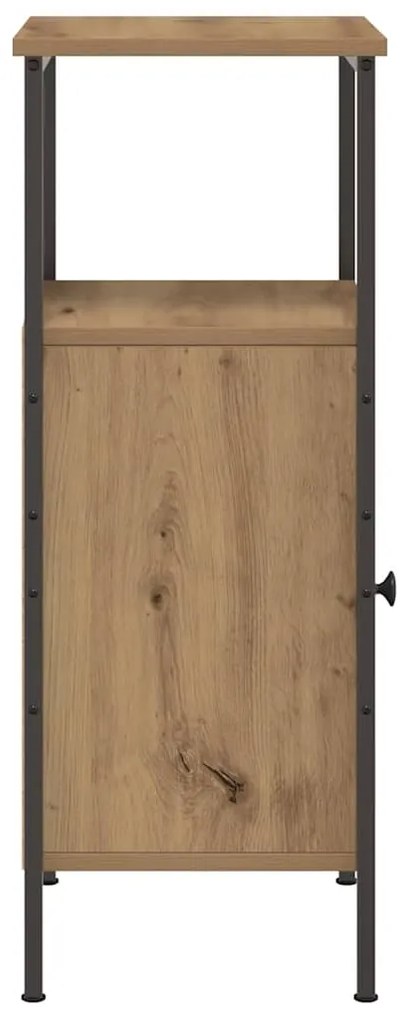 vidaXL Κομοδίνο τεχνίτης Δρυς 41x31x80 εκ. από Επεξεργασμένο Ξύλο