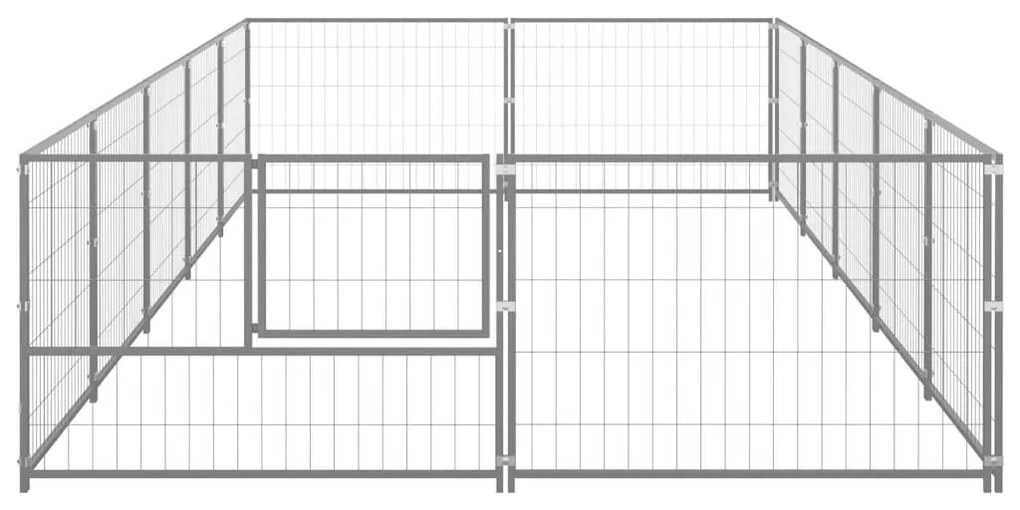 Σπιτάκι Σκύλου Ασημί 10 μ² Ατσάλινο - Ασήμι