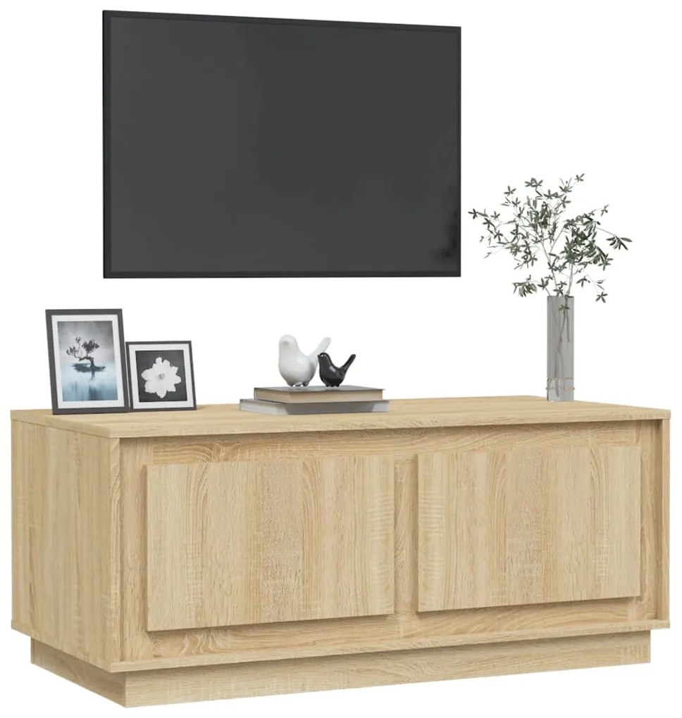 vidaXL Τραπεζάκι Σαλονιού Sonoma Δρυς 102x50x44 εκ. Επεξεργασμένο Ξύλο