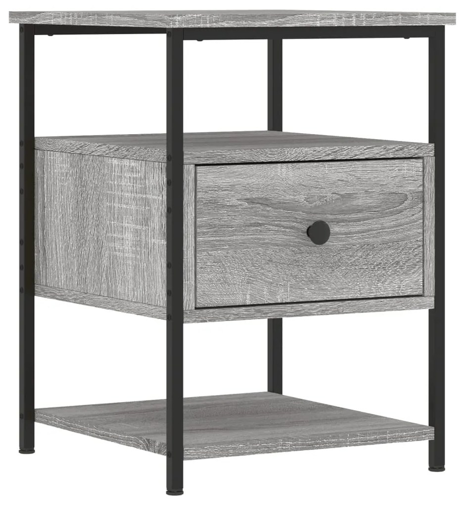 vidaXL Κομοδίνο Γκρι Sonoma 40 x 42 x 56 εκ. από Επεξεργασμένο Ξύλο
