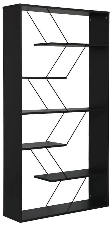 Βιβλιοθήκη Tars ανθρακί-μαύρο 168x24x157εκ 168x24x157 εκ.