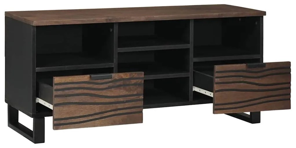 vidaXL Κάβα Τηλεόρασης Καφέ 100 x 33 x 46 εκ Μασίφ ξύλο μάνγκο