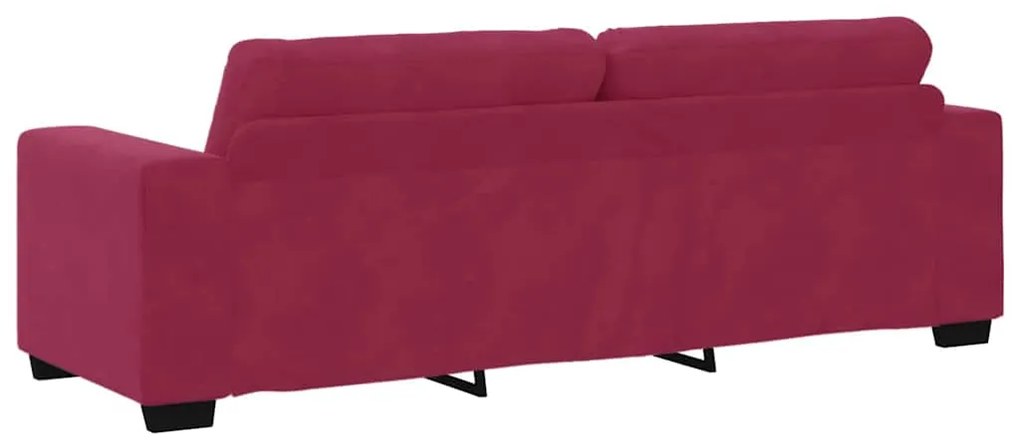 vidaXL Σετ Καναπέ 2 pcs Μπορντό 221 x 78 x 80 εκ Βελούδο