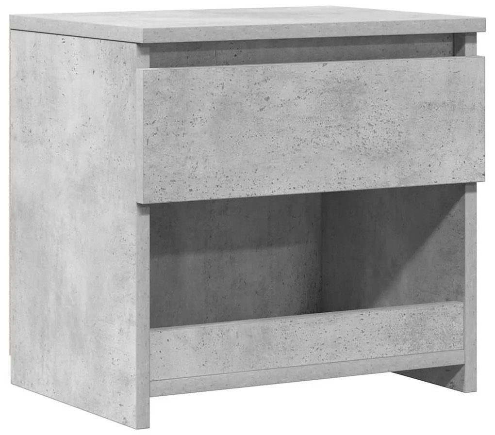 vidaXL Κομοδίνο Γκρι Σκυροδέματος 40 x 30 x 39 εκ. από Επεξ. Ξύλο