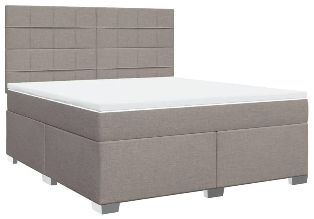 ΚΡΕΒΑΤΙ BOXSPRING ΜΕ ΣΤΡΩΜΑ TAUPE 180X200 ΕΚ. ΥΦΑΣΜΑΤΙΝΟ 3290571