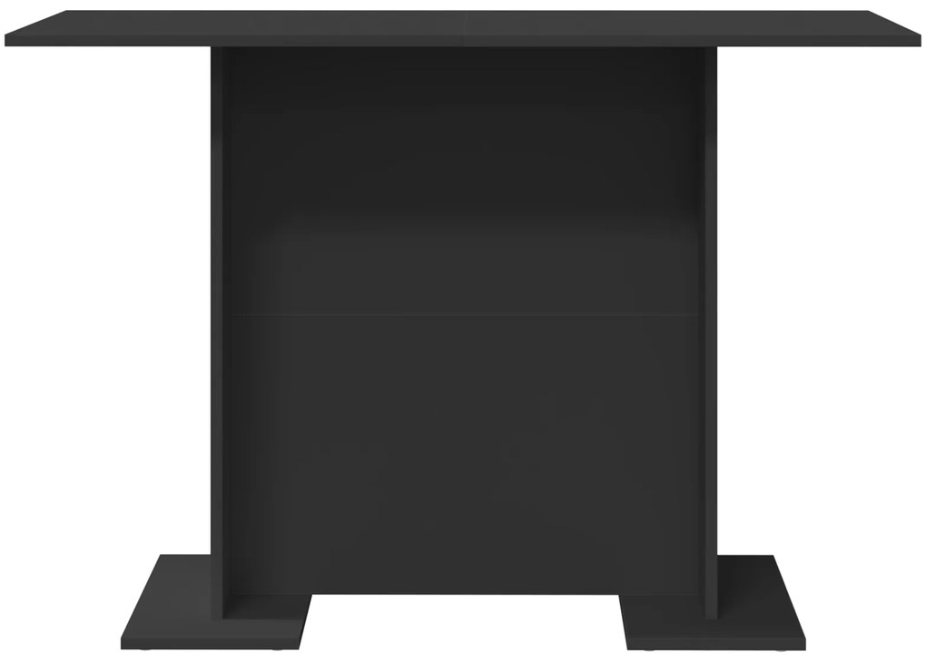 vidaXL Τραπέζι Φαγητού Μαύρο 100x60x75 εκ. Κατασκευασμένο από Ξύλο