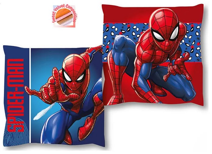 Διακοσμητικό Μαξιλάρι Βελουτέ 2 Όψεων (38x38) Dimcol Spiderman 07
