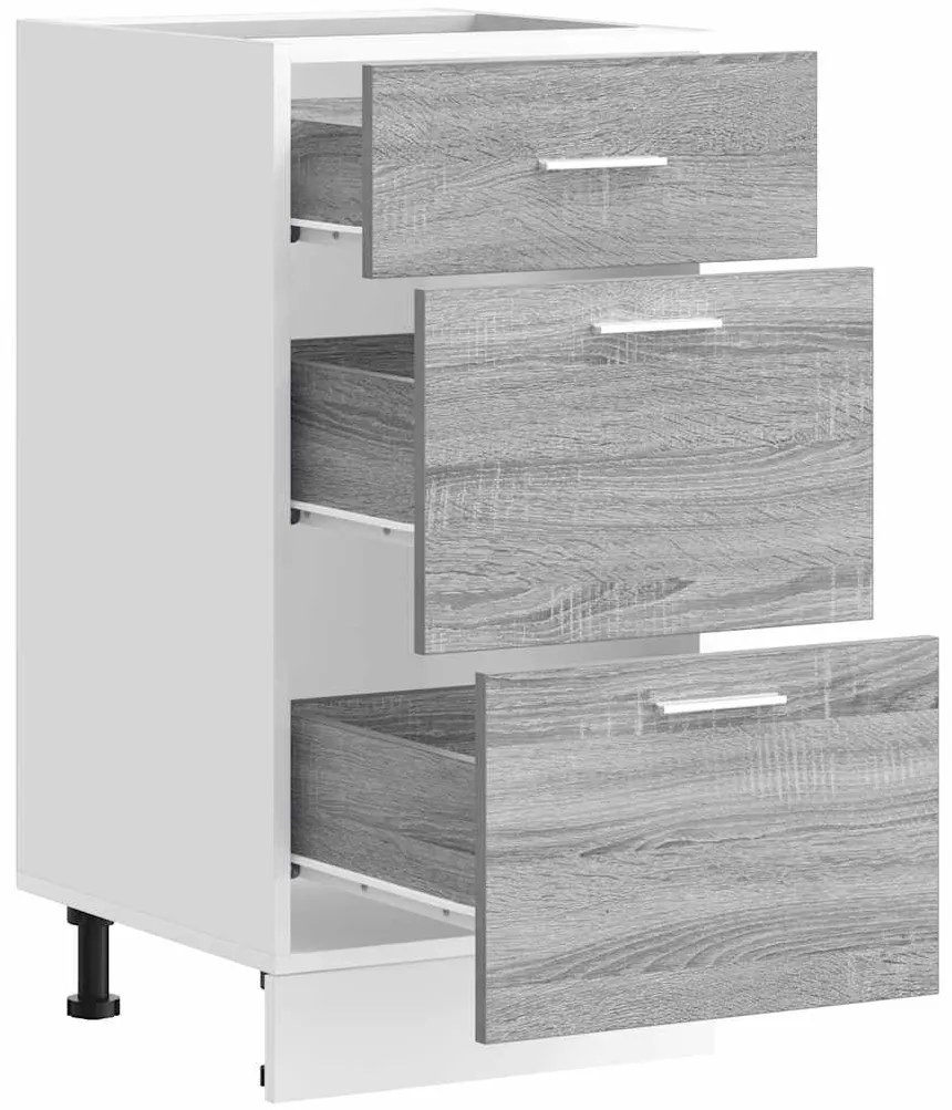 vidaXL Ντουλάπι "Lyon" Γκρι Sonoma 40x46x81,5 εκ. από Τεχνητό Ξύλο