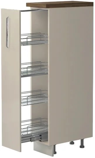 Επιδαπέδιο ντουλάπι ψηλό Raval K14-30-1KZ-Λευκό γυαλιστερό