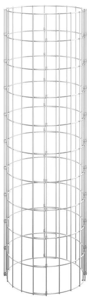 vidaXL Συρματοκιβώτιο-Γλάστρα Υπ. 3 τεμ Κυκλική Ø30x100εκ Γαλβ Χάλυβας