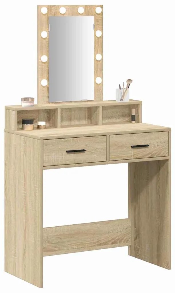 vidaXL Τραπέζι περιποίησης Καφέ 79 x 41 x 140 εκ. Επεξεργασμένο ξύλο