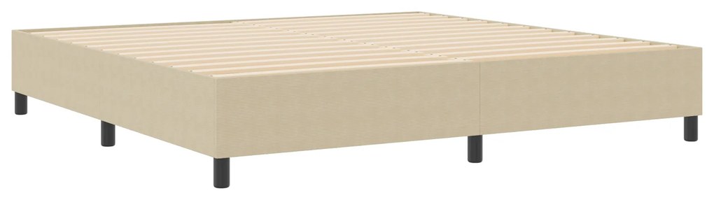 vidaXL Κρεβάτι Box Spring Ανοιχτό Πράσινο Γκρι 200x200 εκ. από Ψάθα