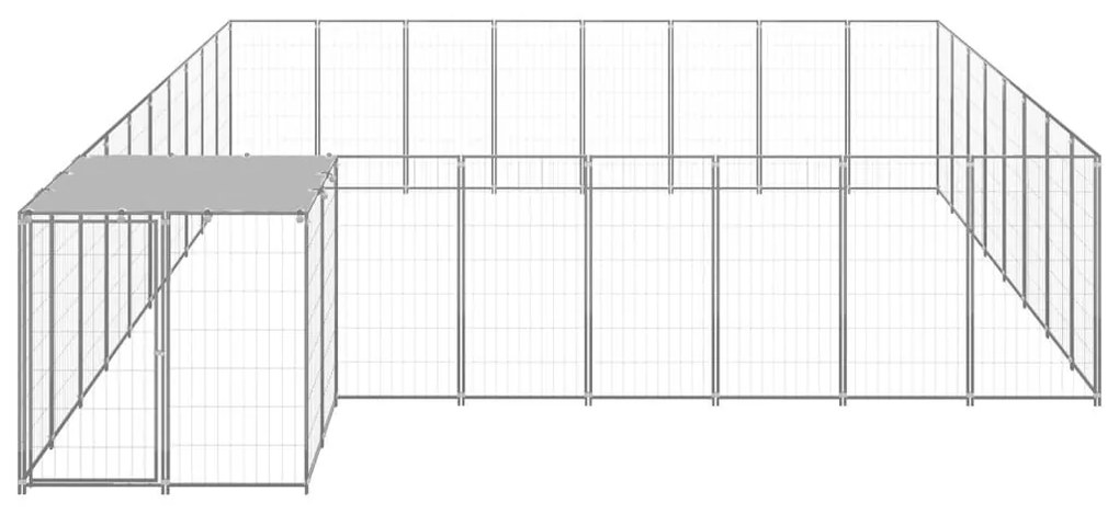 Σπιτάκι Σκύλου Ασημί 20,57 μ² Ατσάλινο   - Ασήμι