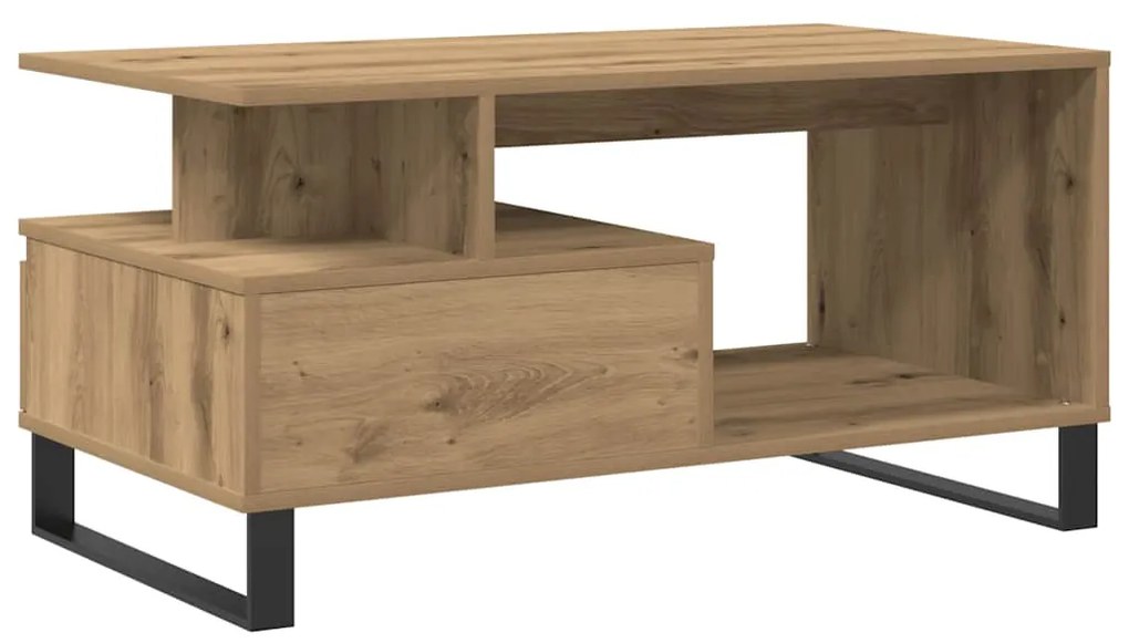 vidaXL Τραπεζάκι Σαλονιού τεχνίτης Δρυς 90x49x45 εκ. Επεξεργασμ. Ξύλο