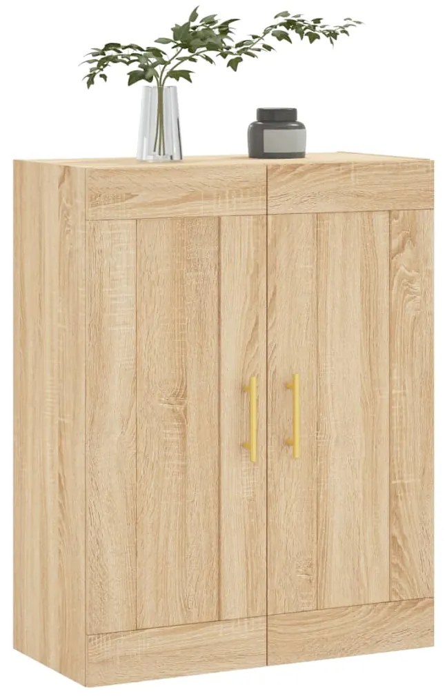 vidaXL Ντουλάπι Επιτοίχιο Sonoma Δρυς 69,5 x 34 x 90 εκ. Επεξεργ. Ξύλο