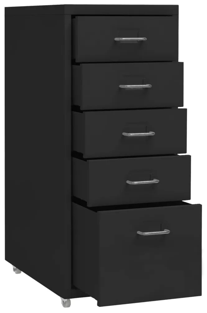 vidaXL Αρχειοθήκη Φορητή Λευκή 28 x 41 x 69 εκ. Μεταλλική