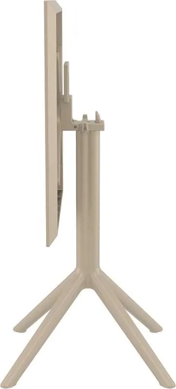 Τραπέζι Πτυσσόμενο Sky 60Χ60X74Εκ. Dove Grey