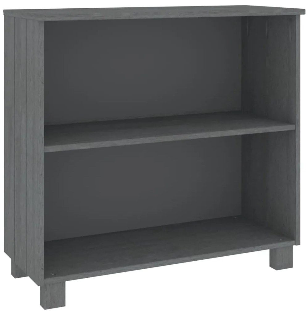 vidaXL Ντουλάπι HAMAR Σκ. Γκρι 85 x 35 x 80 εκ. από Μασίφ Ξύλο Πεύκου