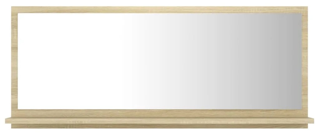 vidaXL Καθρέφτης Μπάνιου Sonoma Δρυς 90 x 10,5 x 37 εκ. Μοριοσανίδα