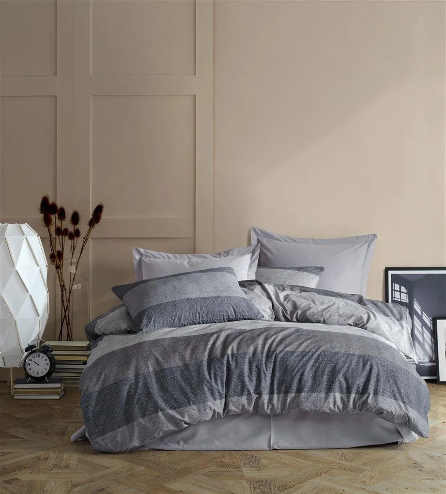 Σετ Σεντόνια Polycotton King 240x270εκ. Νεφέλη 342 Grey DimCol