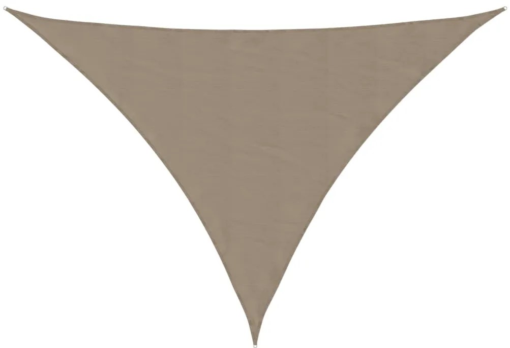 vidaXL Πανί Σκίασης Τρίγωνο Taupe 5 x 7 x 7 μ. από Ύφασμα Oxford