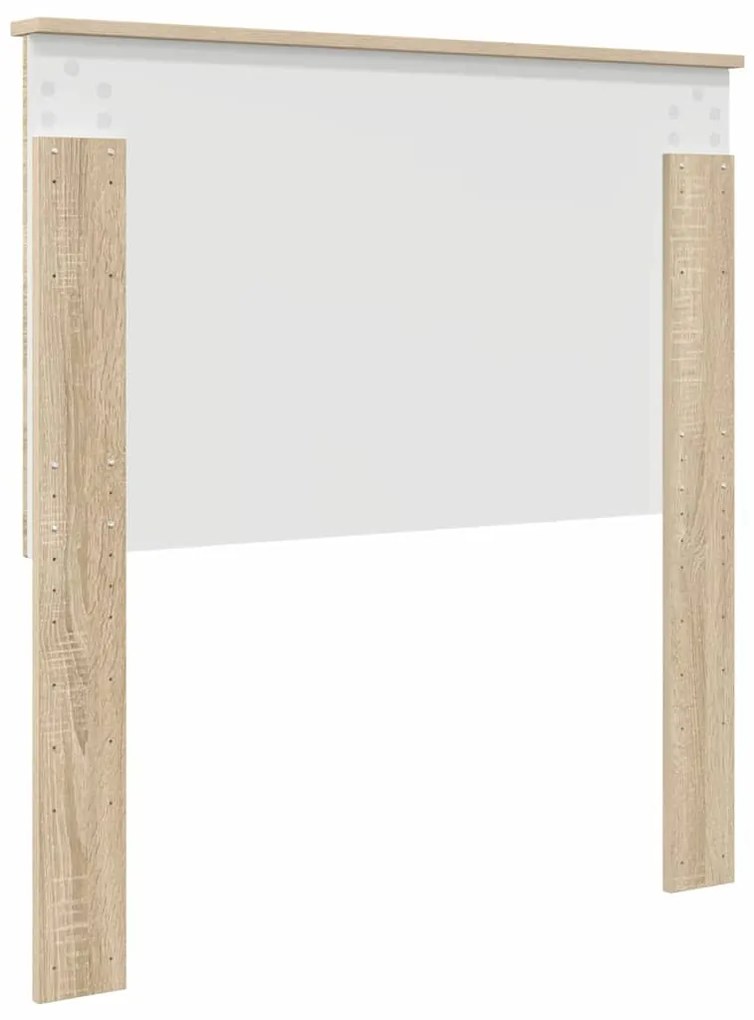 vidaXL Κεφαλάρι με κεφαλάρι Δρύς Sonoma 90 cm Επεξεργασμένο ξύλο