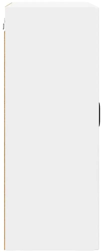 vidaXL Κρεμαστό ντουλάπι κουζίνας με ράφι Λευκό 60 x 31 x 80 εκ.